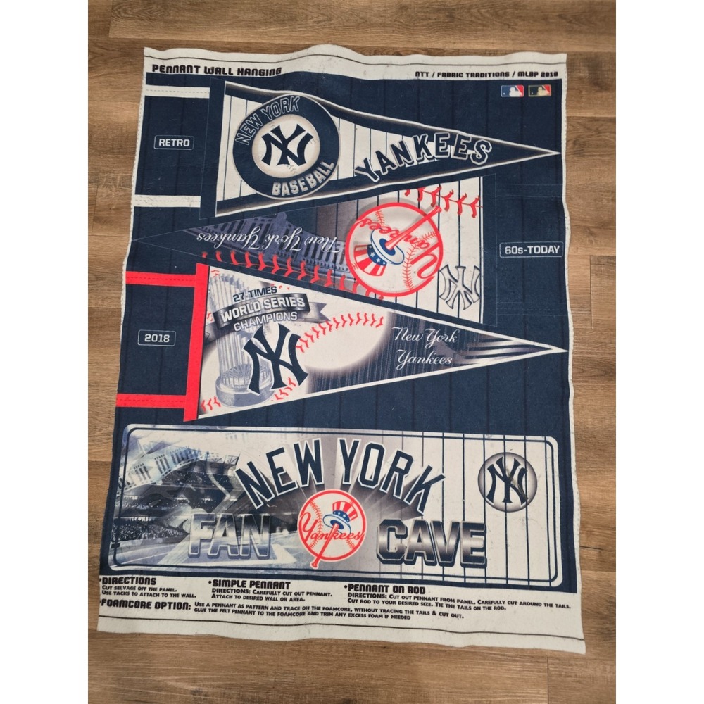 New York Yankees Pennant Wall hanging 2018 27 Times MLB Baseball World Champions